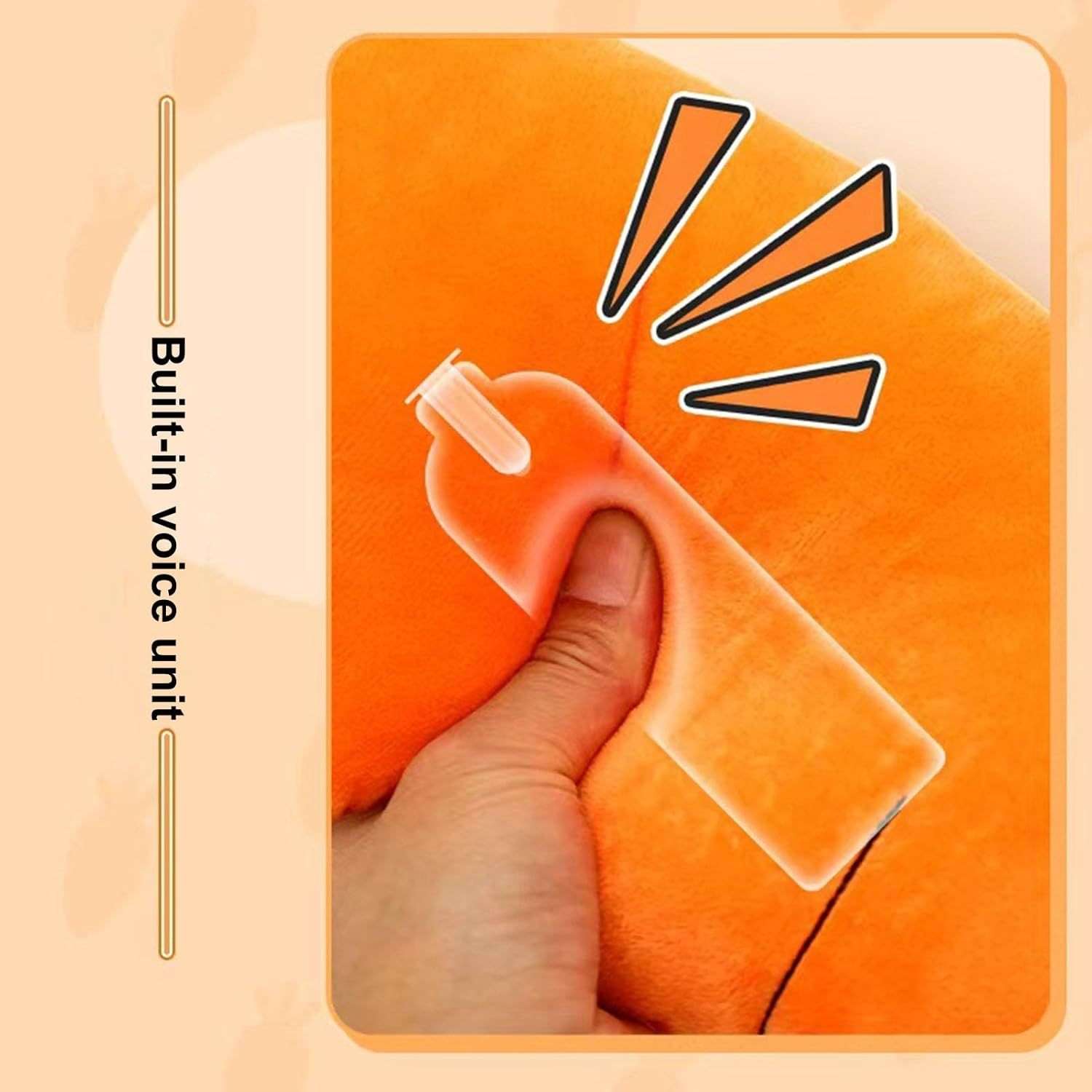 Adorable Carrot Squeaky Plush Dog Toy - Ultra-Soft & Bite-Resistant