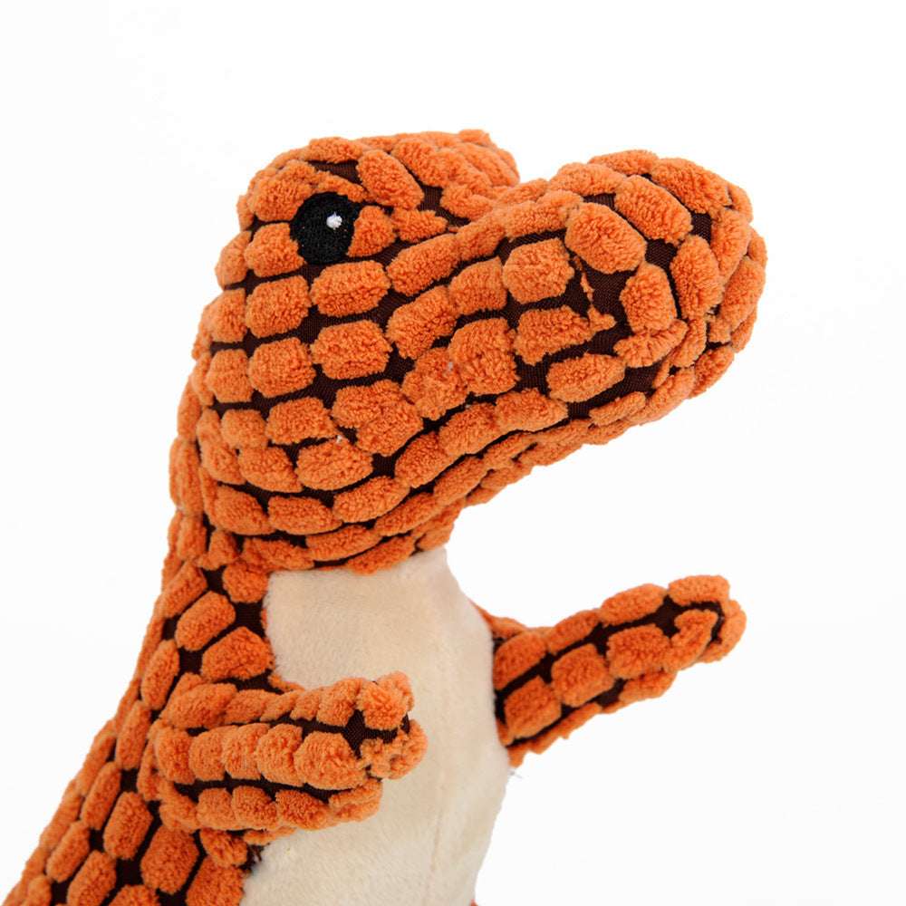 Dinosaur Dog Toy - Plush Squeaker