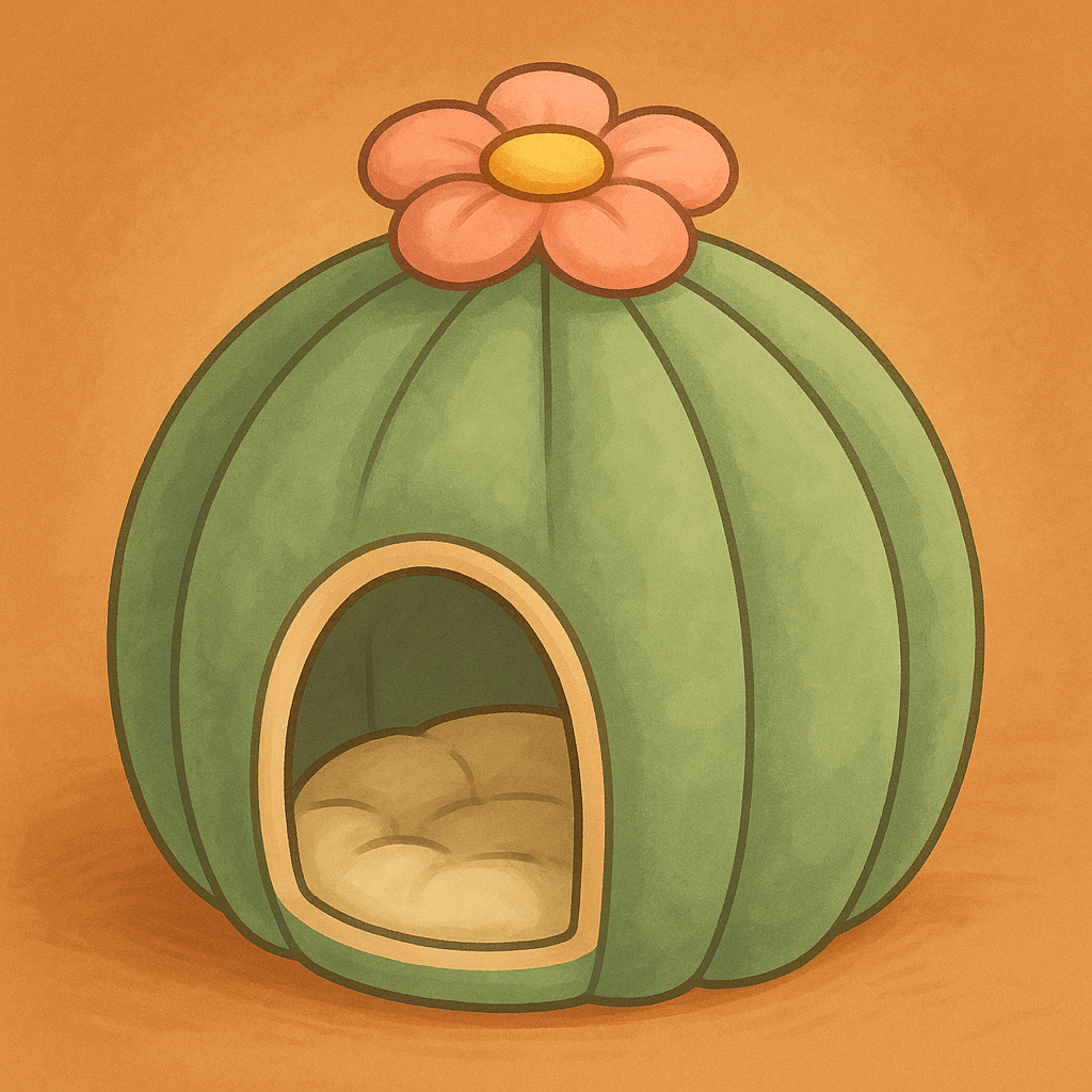Illustrated Cactus Pet House